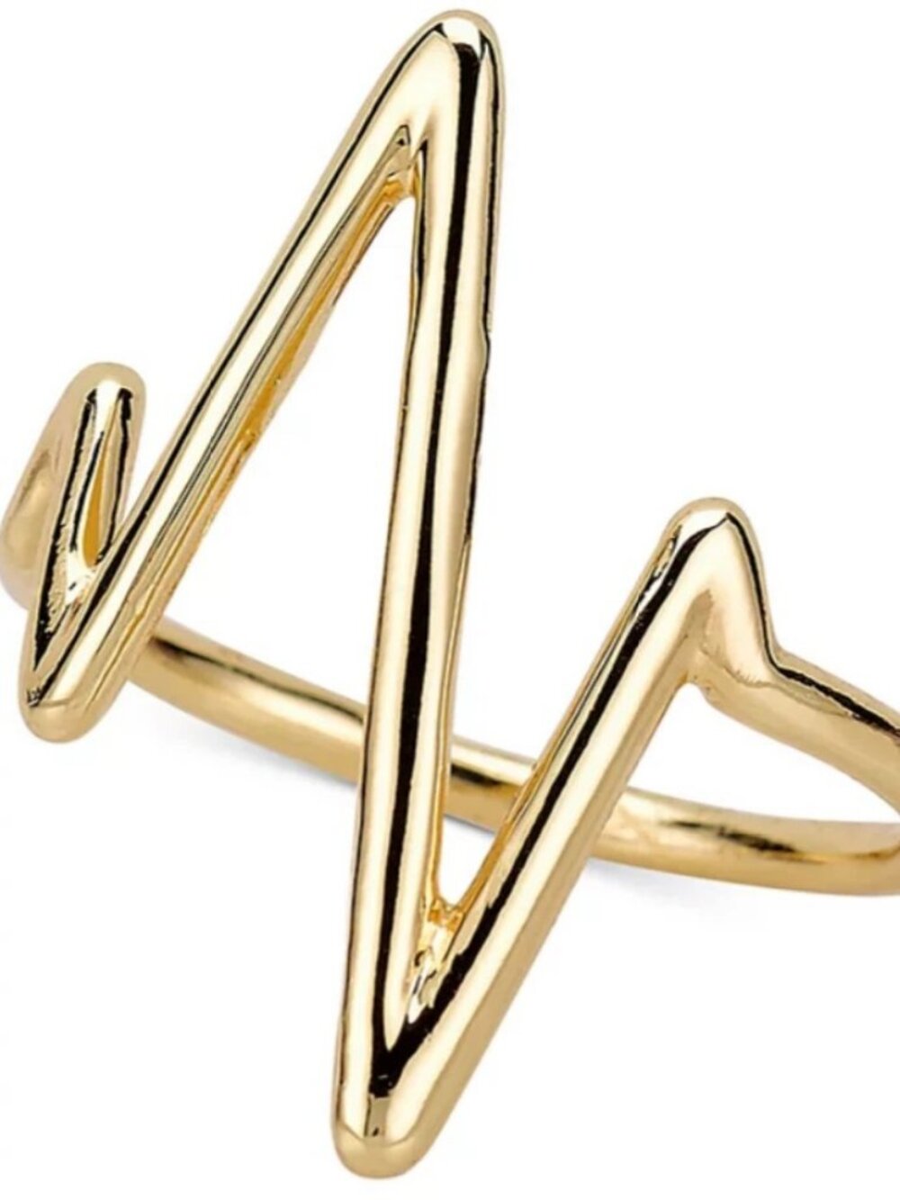 Heartbeat Ring in Sterling Silver or 14K Gold-Plated Sterling Silver